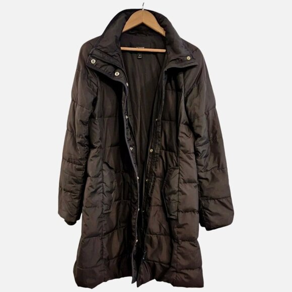 J. CREW Down Puffer Winter Coat Parka MSRP $298 Size Small Black - Picture 5 of 11